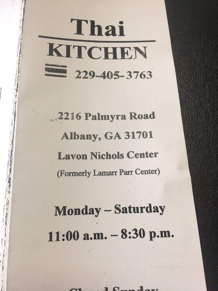 Thai Kitchen - Albany, GA