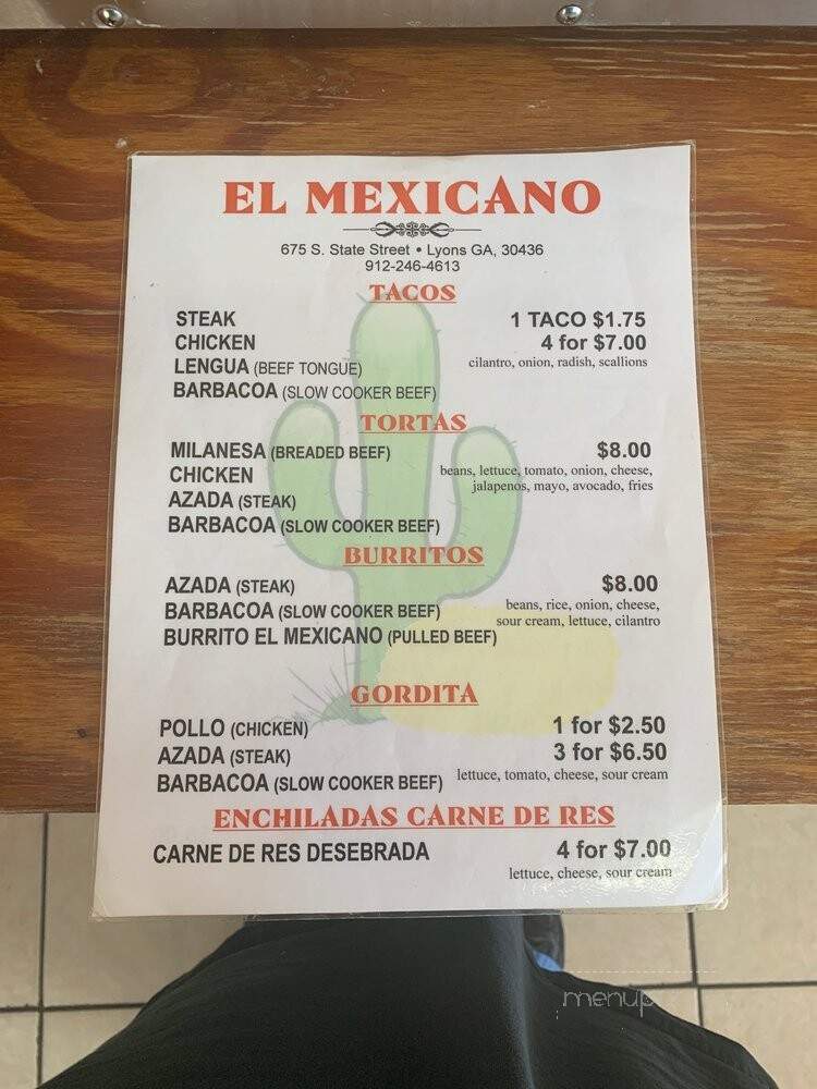 El Mexicano - Lyons, GA