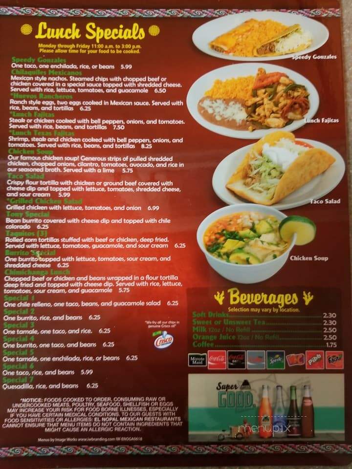 El Nopal Mexican Restaurant - Calhoun, GA