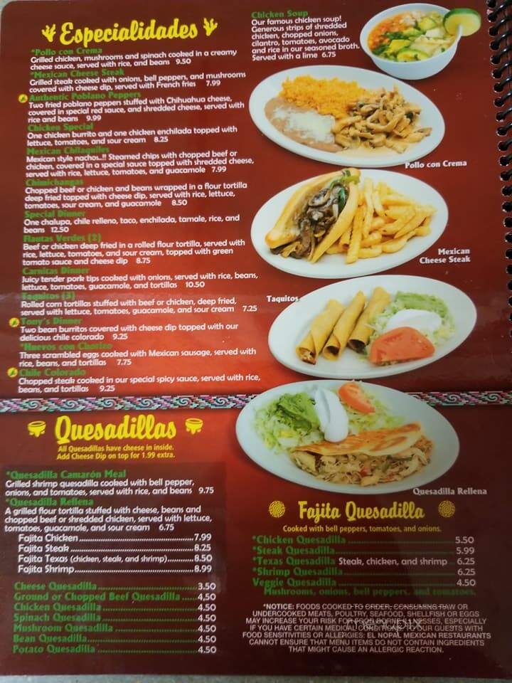 El Nopal Mexican Restaurant - Calhoun, GA