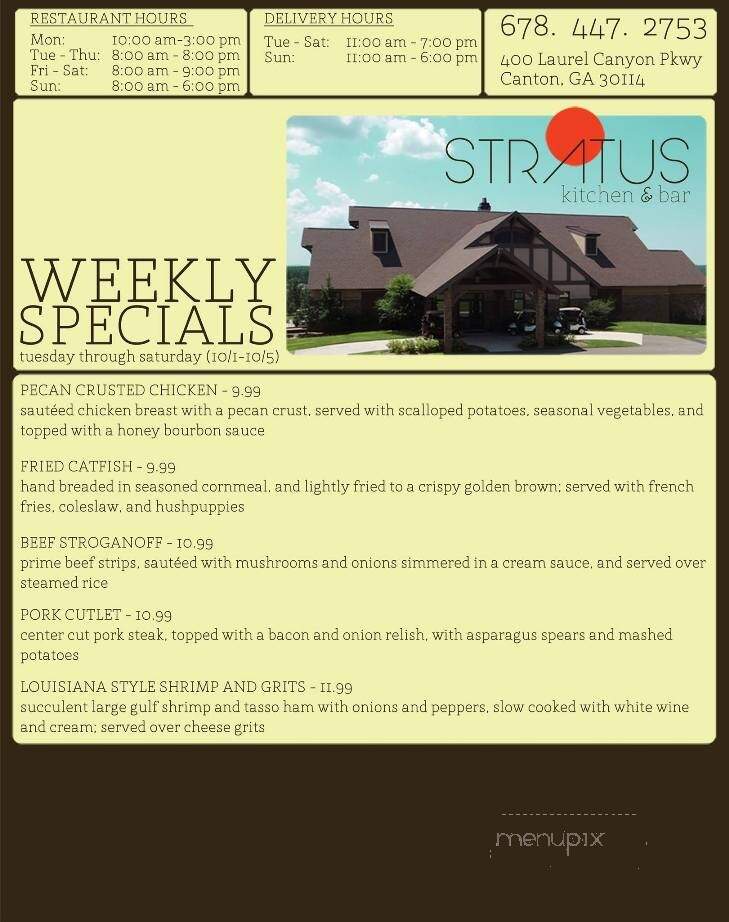 Stratus Kitchen & Bar - Canton, GA