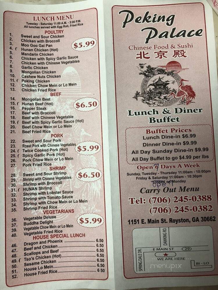 Peking Palace - Royston, GA