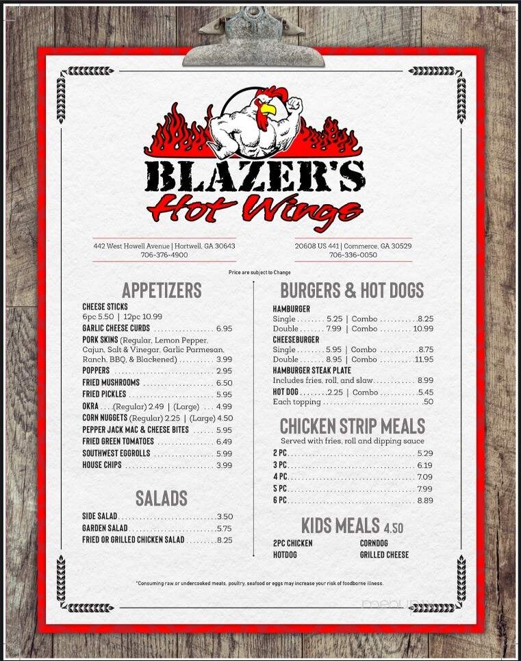 Blazer's Hot Wings of Commerce - Commerce, GA