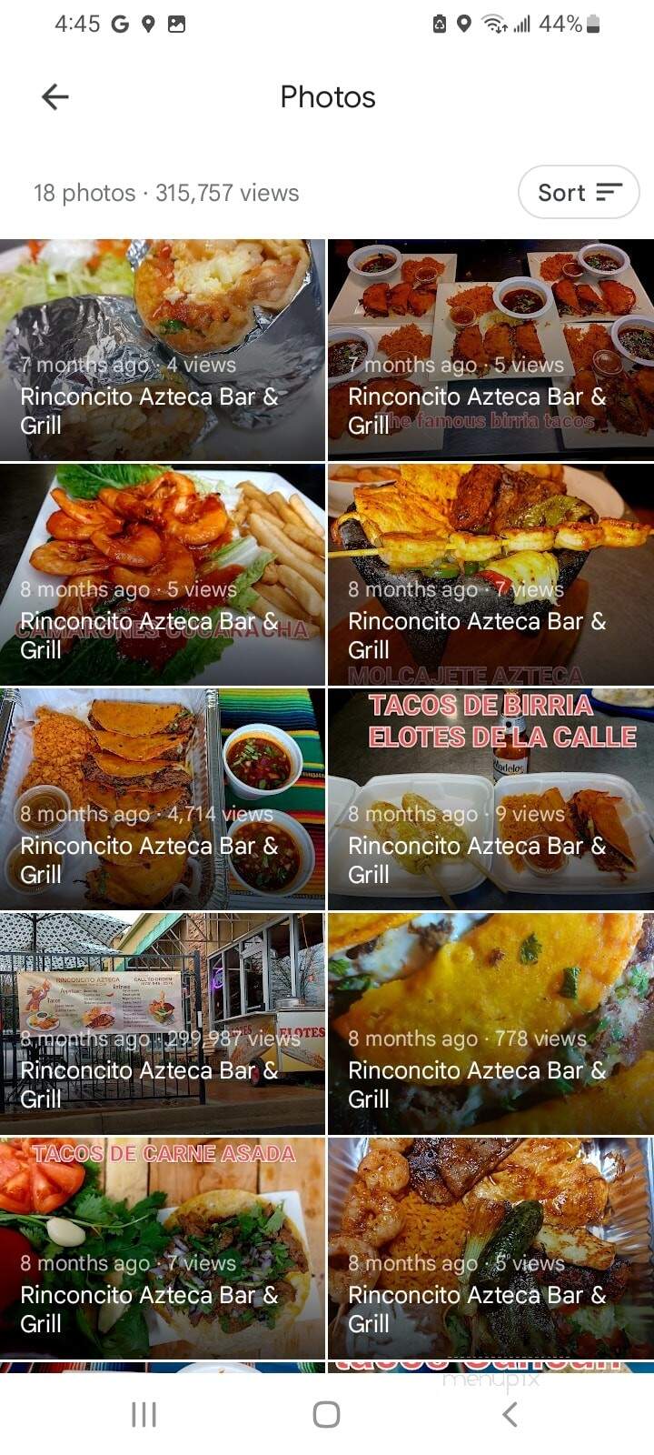 Rinconcito Azteca Bar & Grill - Fayetteville, GA