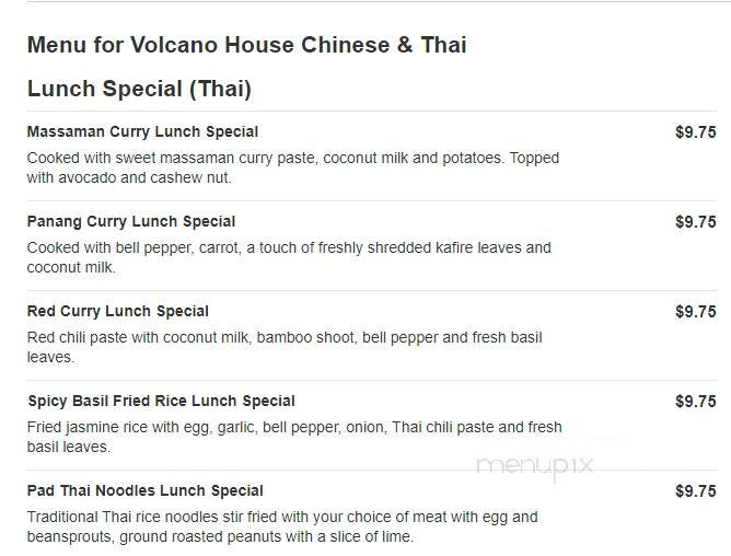 Volcano House Chinese & Thai - Canton, GA