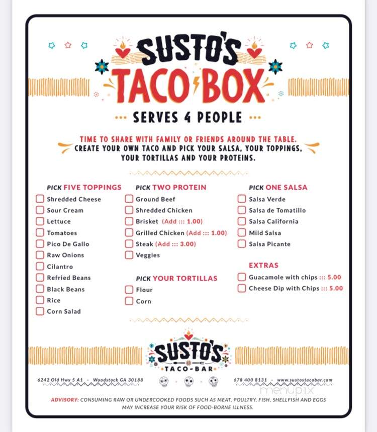 Sustos Taco Bar - Woodstock, GA