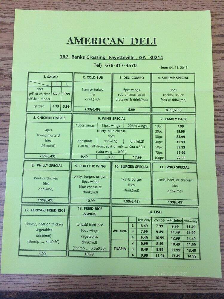 American Deli - Fayetteville, GA