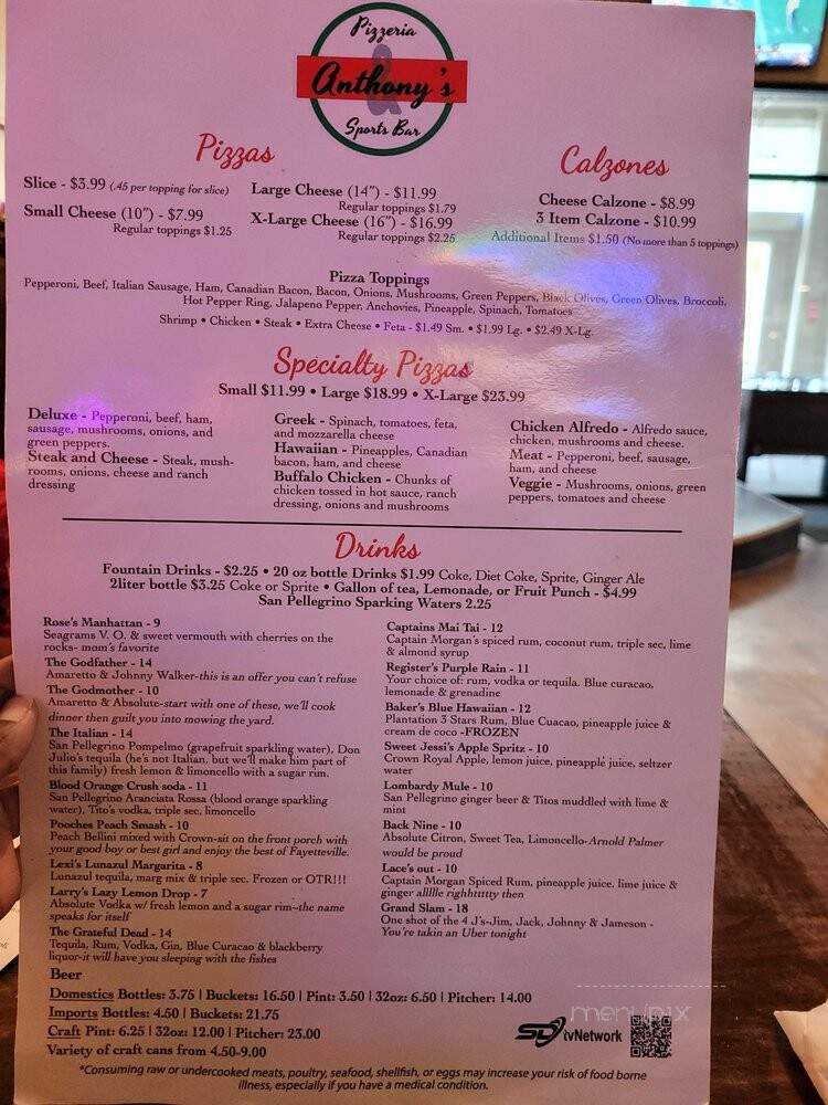 Anthony's Pizzeria - Fayetteville, GA