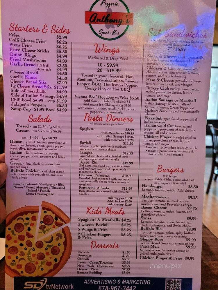 Anthony's Pizzeria - Fayetteville, GA