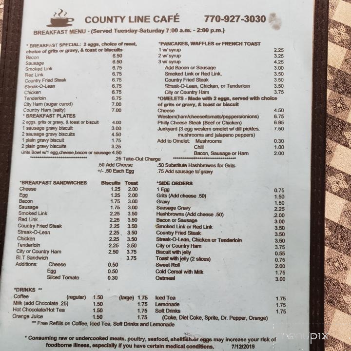 Countyline Cafe - Luthersville, GA