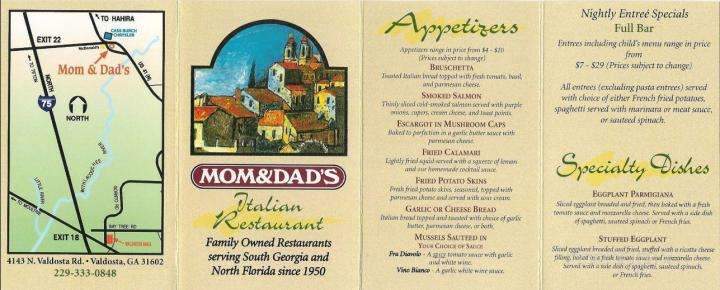 Mom & Dad's Italian Restaurant - Valdosta, GA