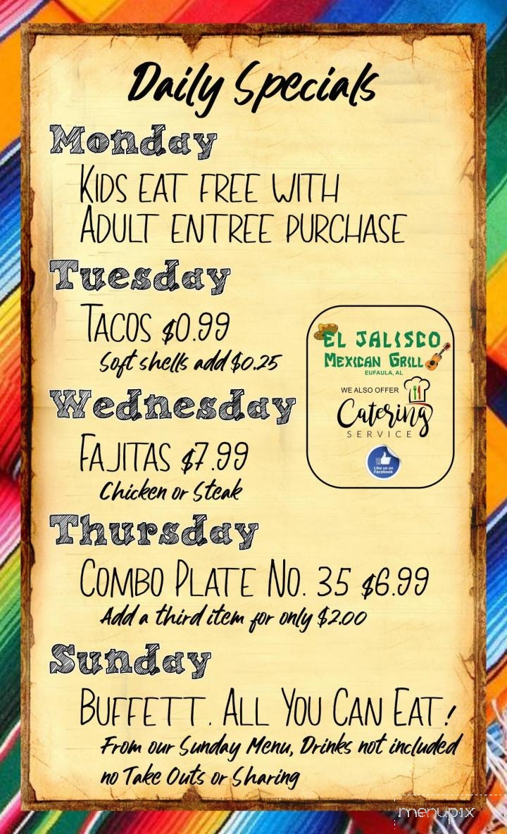 El Jalisco Mexican Grill - Eufaula, AL
