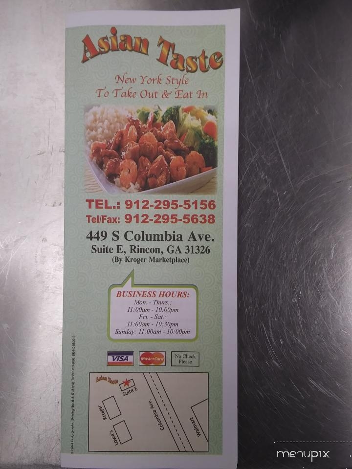 Asian Taste - Rincon, GA