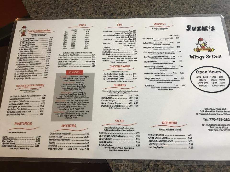 Suzie's Wings and Deli - Villa Rica, GA